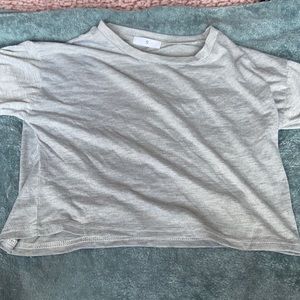 Grey pajama top short sleeve